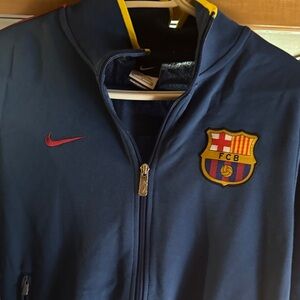 Nike FCB Navy Jacket with Red Swoosh
